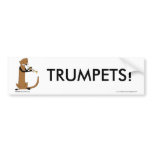Otter Playing the Trumpet bumper stickers