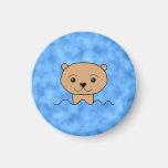 Otter Swimming. Magnet