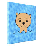 Otter Swimming. Stretched Canvas Prints