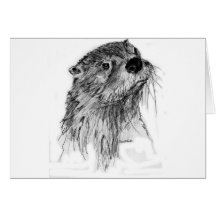 Otter Whiskers Card