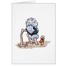 Otto von Ostrich Greeting Cards