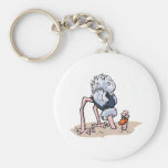 Otto von Ostrich Keychain