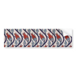 Ottomans Tulip Pattern / Tile Art bumper stickers