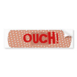 Ouch Bandaid bumper stickers