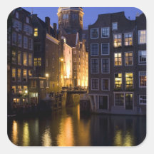Oudezijds Kolk in Amsterdam Netherlands Stickers