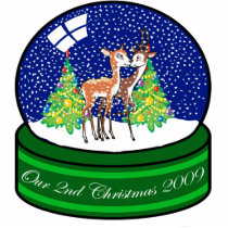 Our 2nd Christmas Ornament 2009 Photo Cutout