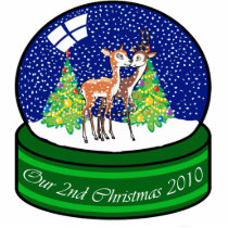 Our 2nd Christmas Ornament 2010 Photo Cut Out