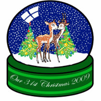 Our 31st Christmas Ornament 2009 Photo Sculpture
