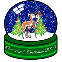 Our 32nd Christmas Ornament 2009 Photo Cut Out