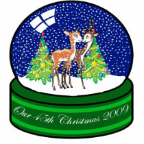 Our 45th Christmas Ornament 2009 Photo Cutouts
