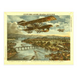 Our Army Attacks from Sky Water and Shore Postcards