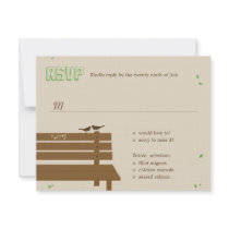 Our Bench Wedding RSVP /Response Cards