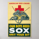 Our boys need sox - knit your bit posters