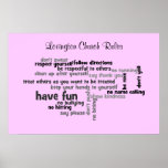 Our Church Rules posters
