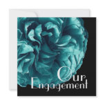 Our Engagement - Elegant Aqua Blue Rose