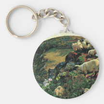 Our English Coast (Stray Sheep) By Hunt William Keychain