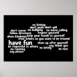 Our Family Rules posters