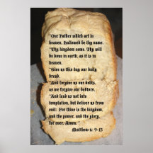 Our Father Scripture Poster