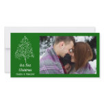 Our First Christmas Green Photo Card photo cards