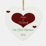 Our First Christmas Heart Ornament