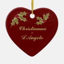 "Our First Christmas/Husband and Wife" Christmas Ornament