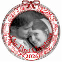 Our First Christmas Ornament 2009 photo sculptures