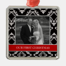 Our First Christmas Photo Holiday Ornaments