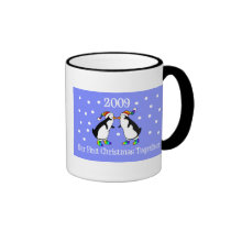 Our First Christmas Together 2009 (GLBT Penguins) mugs