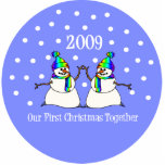 Our First Christmas Together 2009 (GLBT Snowmen) photo sculptures