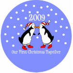 Our First Christmas Together 2009 (Penguins) photo sculptures