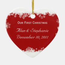 Our First Christmas Together Holiday Ornament