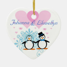 Our First Christmas Together Penguins Christmas Ornament