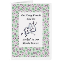 Our Furry Friends Live On Locked In Our Hearts cards
