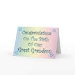 Our Great Grandson Greeting Card