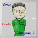 Our Great Leader Kim Jong-il posters