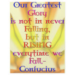 "Our Greatest Glory"- Confucius Quote flyers