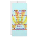 "Our Greatest Glory"- Confucius Quote rack cards