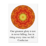 Our greatest glory is not in never falling, but... postcards