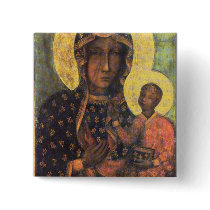 Our Lady of Czestochowa Pinback Button