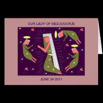 OUR LADY OF MEDJUGORJE JUNE 24 2011 cards