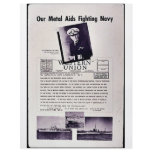 Our Metal Aids Fighting Navy, Western Union flyers