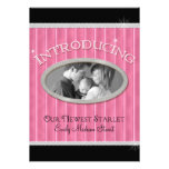 Our Newest Starlet Hollywood Glam Baby Girl Personalized Invite