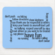 Our School Classroom Rules Mouse Pad