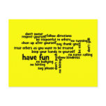 Our School Classroom Rules postcards