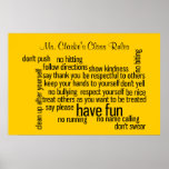 Our School Classroom Rules posters