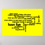 Our School Classroom Rules posters