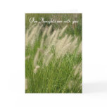 Our Thoughts are With You - Sympathy Card