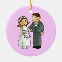 Our wedding christmas tree ornament