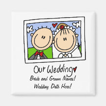 Our Wedding Customisable Magnet