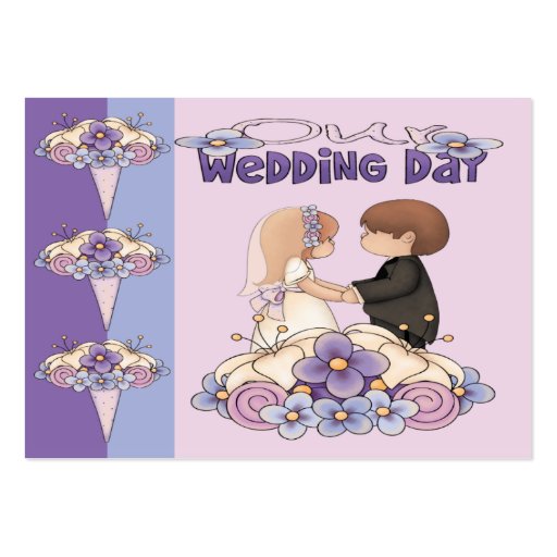 Our Wedding Day Table Placement Card Business Card Template